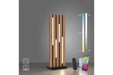 Q-Akustik Paul Neuhaus Bordslampa - Wood - Belysning - Lampor & belysning inomhus - Sovrumslampa - Sänglampa - Sängbordslampa