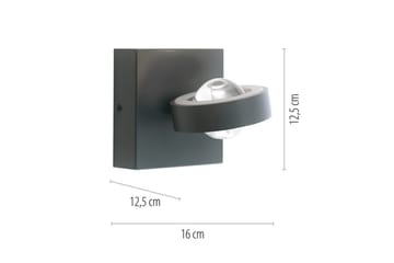 Q-Mia Paul Neuhaus Vägglampa - Anthracite Grey - Belysning - Lampor & belysning inomhus - Sovrumslampa - Sänglampa - Sänglampa vägg