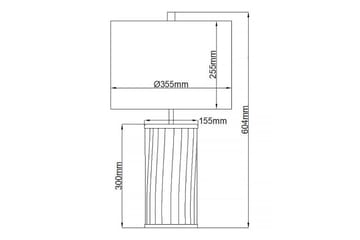 Reno Quintiesse Bordslampa - Brass - Belysning - Lampor & belysning inomhus - Sovrumslampa - Sänglampa - Sängbordslampa