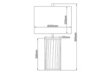 Reno Quintiesse Bordslampa - Brass - Belysning - Lampor & belysning inomhus - Sovrumslampa - Sänglampa - Sängbordslampa