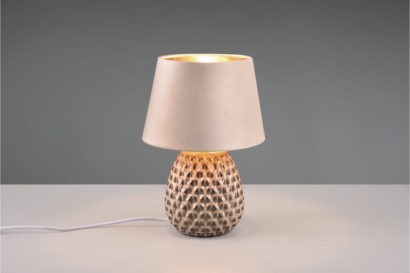 Ariana Bordslampa 35 cm E14 beige - Beige - Belysning - Lampor & belysning inomhus - Sovrumslampa - Sänglampa - Sängbordslampa