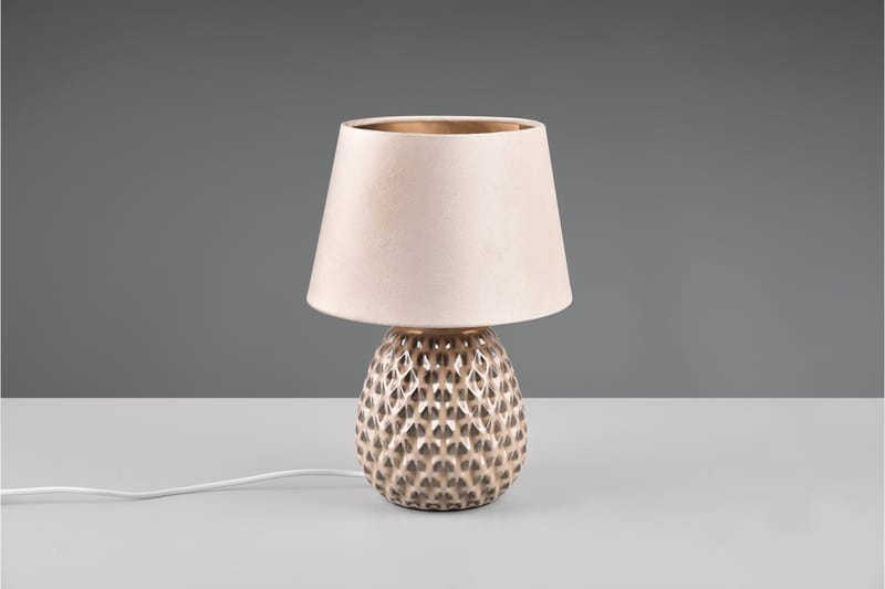 Ariana Bordslampa 35 cm E14 beige - Beige - Belysning - Lampor & belysning inomhus - Sovrumslampa - Sänglampa - Sängbordslampa