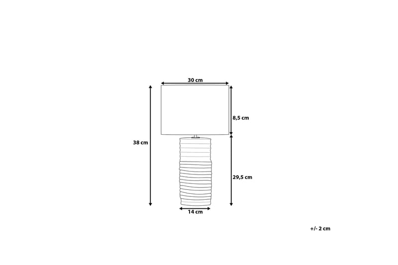Bordslampa Navia 30 cm - Vit - Belysning - Lampor & belysning inomhus - Sovrumslampa - Sänglampa - Sängbordslampa