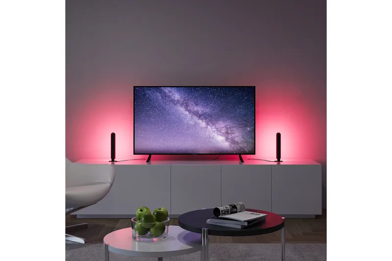 Game LED Bordslampa 2-pack svart RGB - Svart - Belysning - Lampor & belysning inomhus - Sovrumslampa - Sänglampa - Sängbordslampa