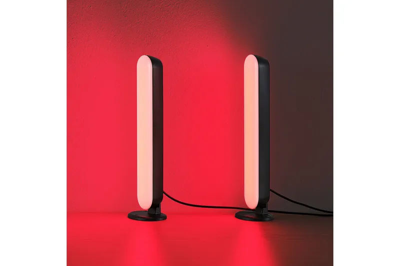 Game LED Bordslampa 2-pack svart RGB - Svart - Belysning - Lampor & belysning inomhus - Sovrumslampa - Sänglampa - Sängbordslampa