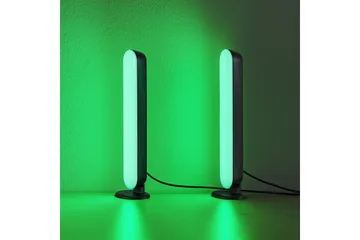 Game LED Bordslampa 2-pack svart RGB - Svart - Belysning - Lampor & belysning inomhus - Sovrumslampa - Sänglampa - Sängbordslampa