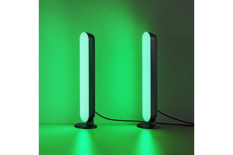 Game LED Bordslampa 2-pack svart RGB - Svart - Belysning - Lampor & belysning inomhus - Sovrumslampa - Sänglampa - Sängbordslampa