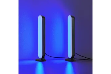 Game LED Bordslampa 2-pack svart RGB - Svart - Belysning - Lampor & belysning inomhus - Sovrumslampa - Sänglampa - Sängbordslampa