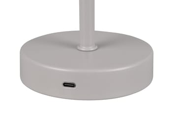 Jeff LED Bordslampa grå uppladdningsbar - Grå - Belysning - Lampor & belysning inomhus - Sovrumslampa - Sänglampa - Sängbordslampa