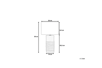 Navia Bordslampa 30 cm - Vit - Belysning - Lampor & belysning inomhus - Sovrumslampa - Sänglampa - Sängbordslampa