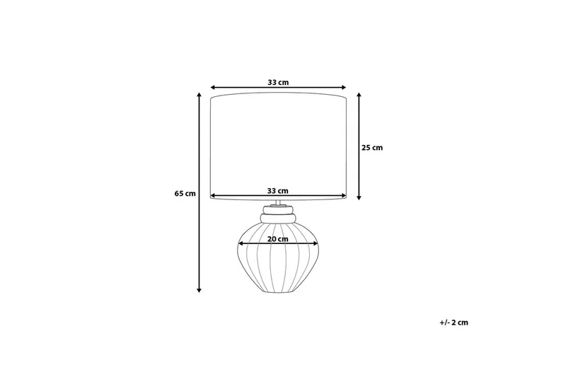 Neris Bordslampa 33 cm - Silver - Belysning - Lampor & belysning inomhus - Sovrumslampa - Sänglampa - Sängbordslampa