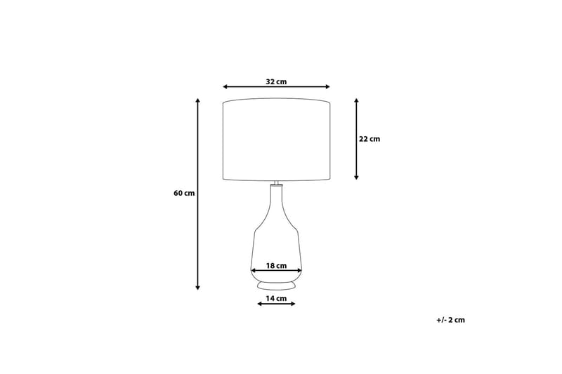Triversa Bordslampa 32 cm - Röd - Belysning - Lampor & belysning inomhus - Sovrumslampa - Sänglampa - Sängbordslampa