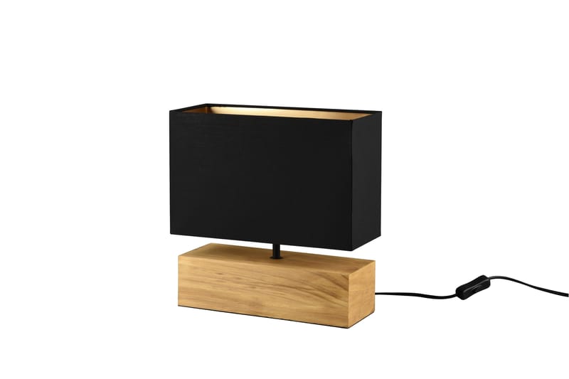 Woody Bordslampa 30cm E27 svart/ trä - Svart/Trä - Belysning - Lampor & belysning inomhus - Sovrumslampa - Sänglampa - Sängbordslampa