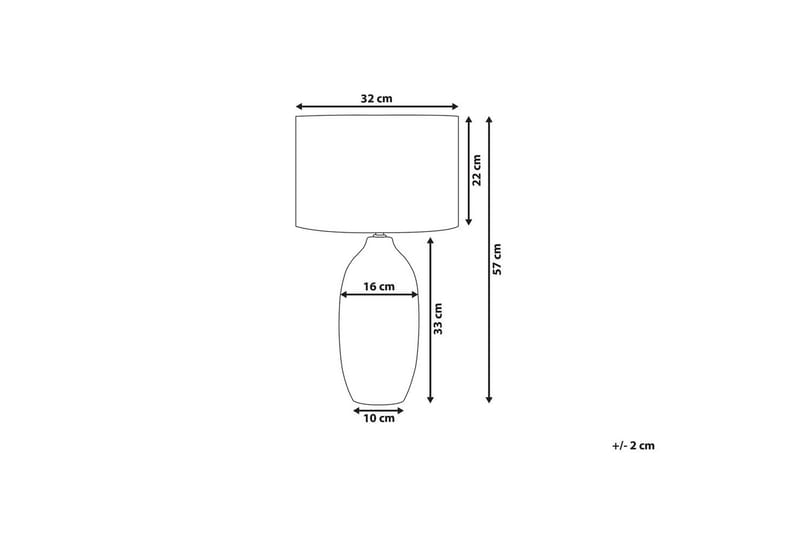 Salza Bordslampa 57 cm E27 - Beige - Belysning - Lampor & belysning inomhus - Sovrumslampa - Sänglampa - Sängbordslampa