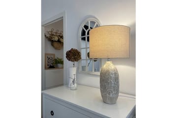 Salza Bordslampa 57 cm E27 - Beige - Belysning - Lampor & belysning inomhus - Sovrumslampa - Sänglampa - Sängbordslampa