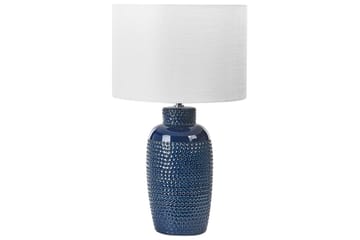 Samoste Bordslampa 53 cm E27 - Marinblå/Vit - Belysning - Lampor & belysning inomhus - Sovrumslampa - Sänglampa - Sängbordslampa