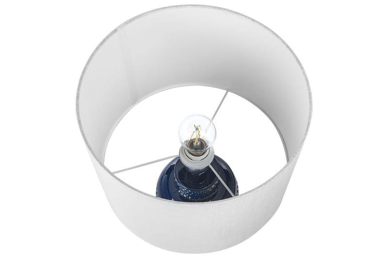 Samoste Bordslampa 53 cm E27 - Marinblå/Vit - Belysning - Lampor & belysning inomhus - Sovrumslampa - Sänglampa - Sängbordslampa