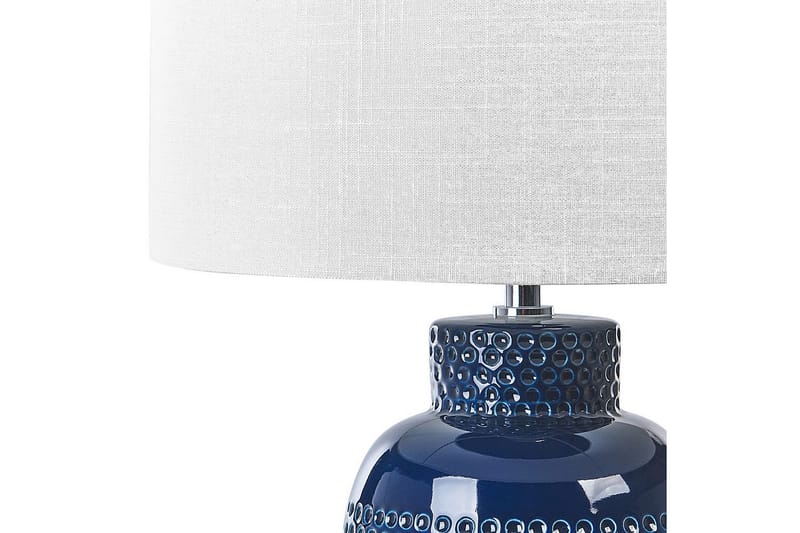Samoste Bordslampa 53 cm E27 - Marinblå/Vit - Belysning - Lampor & belysning inomhus - Sovrumslampa - Sänglampa - Sängbordslampa