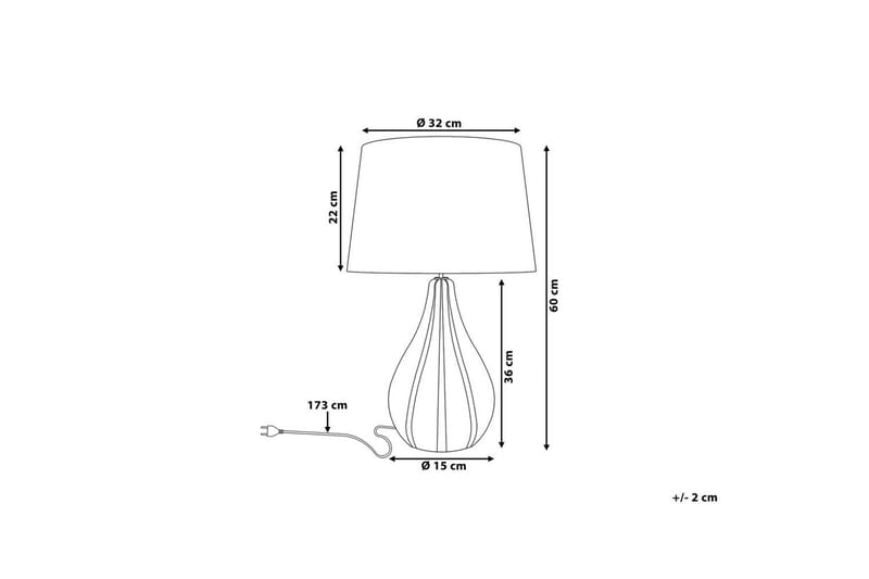 Sardinien Bordslampa 60 cm E27 - Svart - Belysning - Lampor & belysning inomhus - Sovrumslampa - Sänglampa - Sängbordslampa