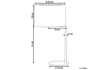Selka Bordslampa 49 cm E27 - Svart - Belysning - Lampor & belysning inomhus - Sovrumslampa - Sänglampa - Sängbordslampa