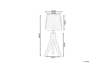 Syrbek Bordslampa 63 cm E27 - Mörk trä/Mässing - Belysning - Lampor & belysning inomhus - Sovrumslampa - Sänglampa - Sängbordslampa