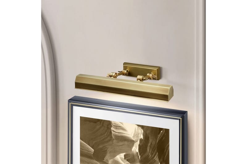 Tavelbelysning Elstead Lighting Chawton 402x119x186 mm, Åldrad mässing - 402x119x186 mm, Åldrad mässing - Belysning - Lampor & belysning inomhus - Sovrumslampa - Sänglampa - Sänglampa vägg