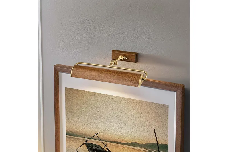 Tavelbelysning Elstead Lighting Winchfield 445x127x318 mm, Åldrad mässing & Ek effekt - 445x127x318 mm, Åldrad mässing & Ek effekt - Belysning - Lampor & belysning inomhus - Möbelbelysning & integrerad belysning - Tavelbelysning