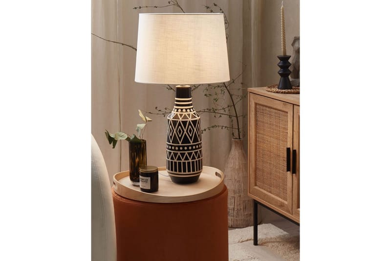 Tavolara Bordslampa 68 cm E27 - Svart/Vit - Belysning - Lampor & belysning inomhus - Sovrumslampa - Sänglampa - Sängbordslampa