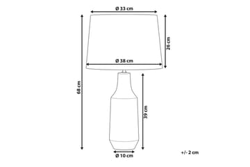 Tavolara Bordslampa 68 cm E27 - Svart/Vit - Belysning - Lampor & belysning inomhus - Sovrumslampa - Sänglampa - Sängbordslampa
