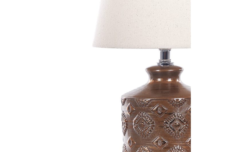 Tesoro Bordslampa 35 cm E14 - Mörkbrun/Beige - Belysning - Lampor & belysning inomhus - Sovrumslampa - Sänglampa - Sängbordslampa