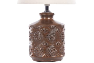Tesoro Bordslampa 35 cm E14 - Mörkbrun/Beige - Belysning - Lampor & belysning inomhus - Sovrumslampa - Sänglampa - Sängbordslampa