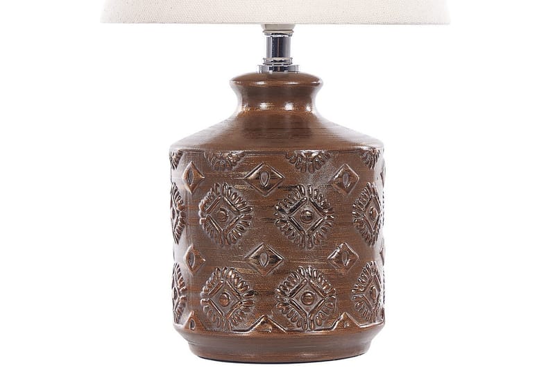 Tesoro Bordslampa 35 cm E14 - Mörkbrun/Beige - Belysning - Lampor & belysning inomhus - Sovrumslampa - Sänglampa - Sängbordslampa