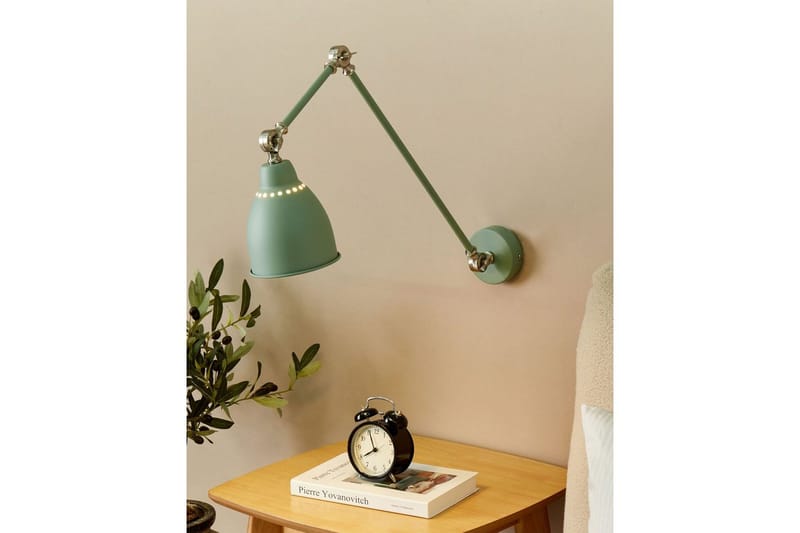Tillatoba Vägglampa E27 - Ljusgrön/Vit - Belysning - Lampor & belysning inomhus - Sovrumslampa - Sänglampa - Sänglampa vägg