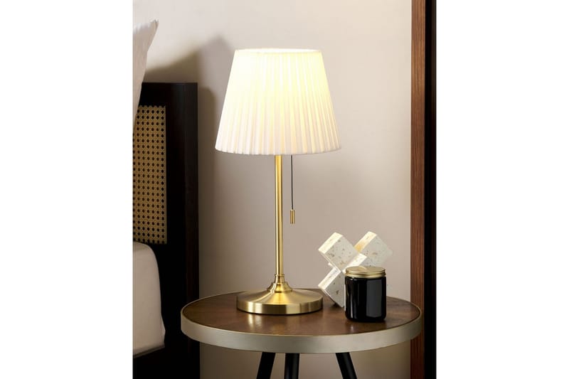 Toryl Bordslampa 48 cm E27 - Mässing/Vit - Belysning - Lampor & belysning inomhus - Sovrumslampa - Sänglampa - Sängbordslampa