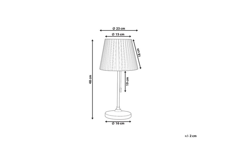 Toryl Bordslampa 48 cm E27 - Mässing/Vit - Belysning - Lampor & belysning inomhus - Sovrumslampa - Sänglampa - Sängbordslampa