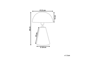 Tritonia Bordslampa 48 cm E27 - Svart - Belysning - Lampor & belysning inomhus - Sovrumslampa - Sänglampa - Sängbordslampa
