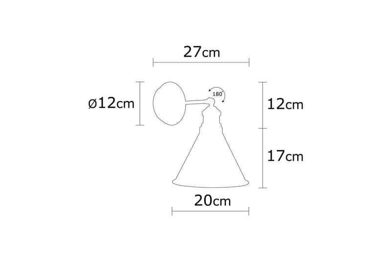 Vägglampa Adrim Svart - Svart - Belysning - Lampor & belysning inomhus - Sovrumslampa - Sänglampa - Sänglampa vägg