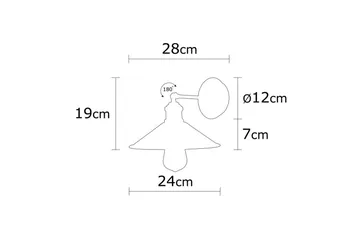 Vägglampa Adrim Vintage - Vintage - Belysning - Lampor & belysning inomhus - Sovrumslampa - Sänglampa - Sänglampa vägg