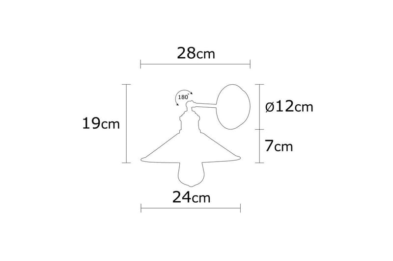 Vägglampa Adrim Vintage - Vintage - Belysning - Lampor & belysning inomhus - Sovrumslampa - Sänglampa - Sänglampa vägg