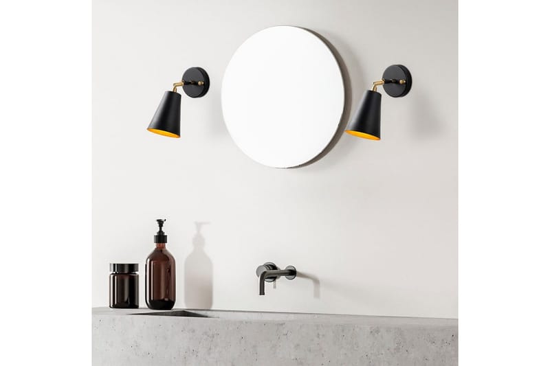 Vägglampa Avraen Svart / Rany - Svart / Rany - Belysning - Lampor & belysning inomhus - Sovrumslampa - Sänglampa - Sänglampa vägg