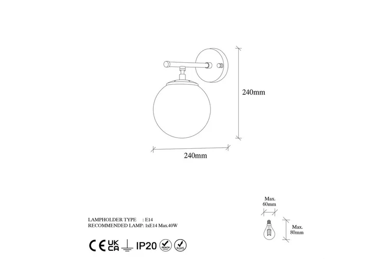 Vägglampa Berriarenr Svart / Grädde - Svart / Grädde - Belysning - Lampor & belysning inomhus - Sovrumslampa - Sänglampa - Sänglampa vägg