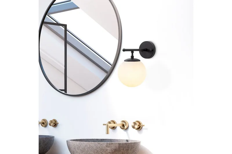 Vägglampa Berriarenr Svart / Grädde - Svart / Grädde - Belysning - Lampor & belysning inomhus - Sovrumslampa - Sänglampa - Sänglampa vägg