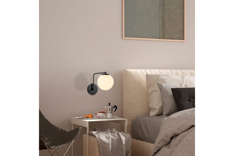 Vägglampa Bhika Svart - Svart - Belysning - Lampor & belysning inomhus - Sovrumslampa - Sänglampa - Sänglampa vägg