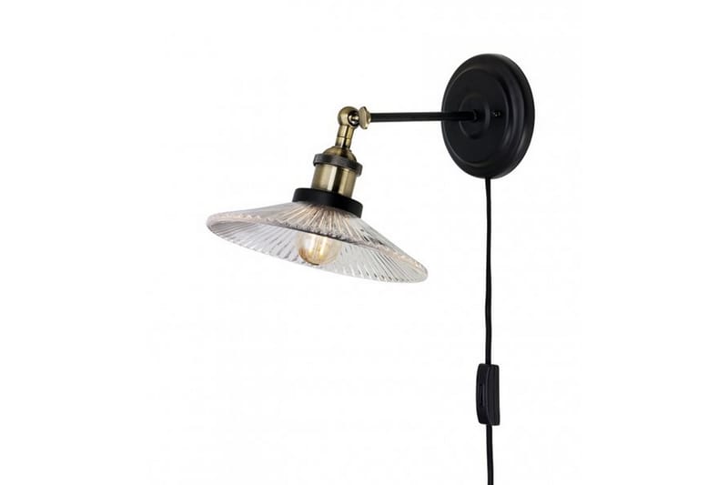 Vägglampa Cobble 18 cm Antik/Klarglas - Cottex - Väggarmatur - Sänglampa vägg - Vägglampa