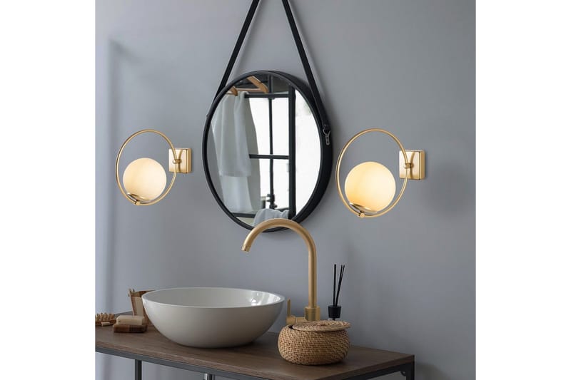 Vägglampa Dolcer Rany - Guld - Belysning - Lampor & belysning inomhus - Sovrumslampa - Sänglampa - Sänglampa vägg