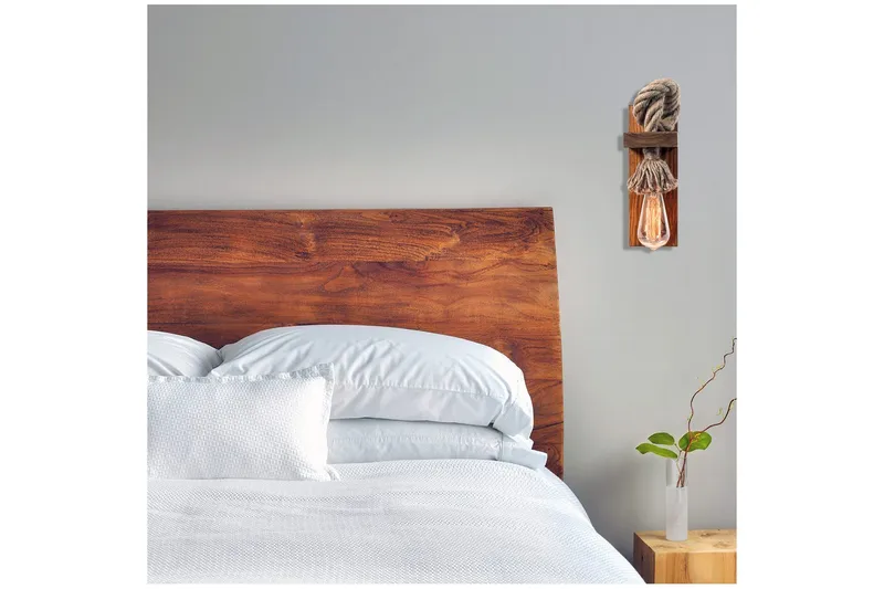 Vägglampa Dralen Brun / Rany - Brun/Guld - Belysning - Lampor & belysning inomhus - Sovrumslampa - Sänglampa - Sänglampa vägg