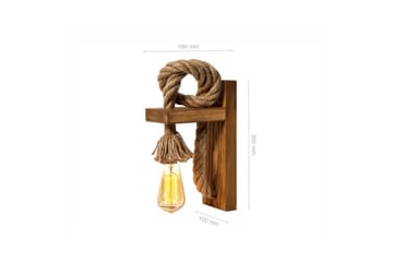 Vägglampa Dralen Brun / Rany - Brun/Guld - Belysning - Lampor & belysning inomhus - Sovrumslampa - Sänglampa - Sänglampa vägg