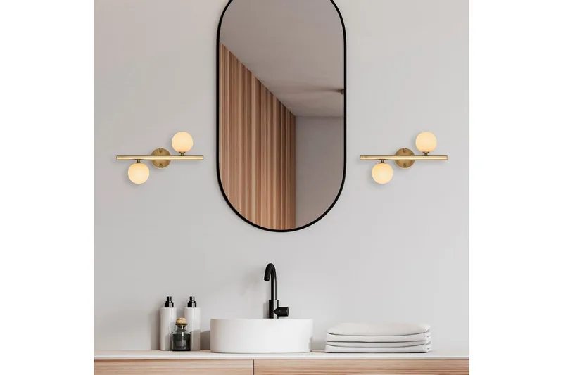 Vägglampa Elvon Rany - Guld - Belysning - Lampor & belysning inomhus - Sovrumslampa - Sänglampa - Sänglampa vägg