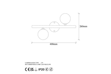 Vägglampa Elvon Rany - Guld - Belysning - Lampor & belysning inomhus - Sovrumslampa - Sänglampa - Sänglampa vägg