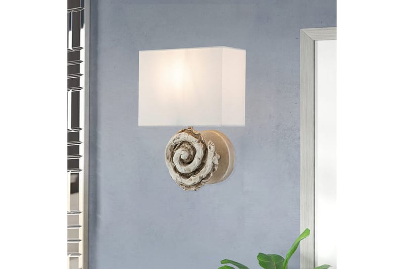 Vägglampa Flambeau Swirl Benvit - Benvit - Belysning - Lampor & belysning inomhus - Sovrumslampa - Sänglampa - Sänglampa vägg